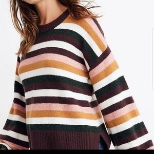 MADEWELL Striped Crewneck Sweater
